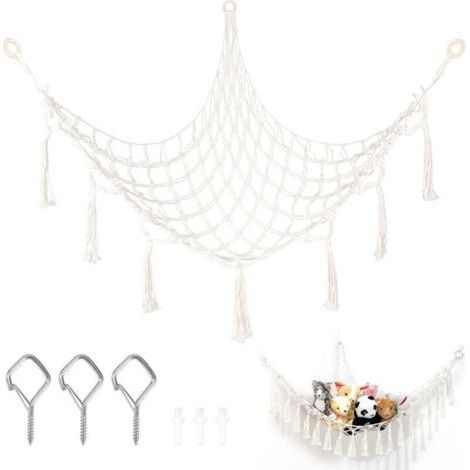 Toy Hammock for Stuffed Animals Toy Storage Hammock Net Hanging Corner Storage Rack for Children's Room 150 100 100cm (1/3)