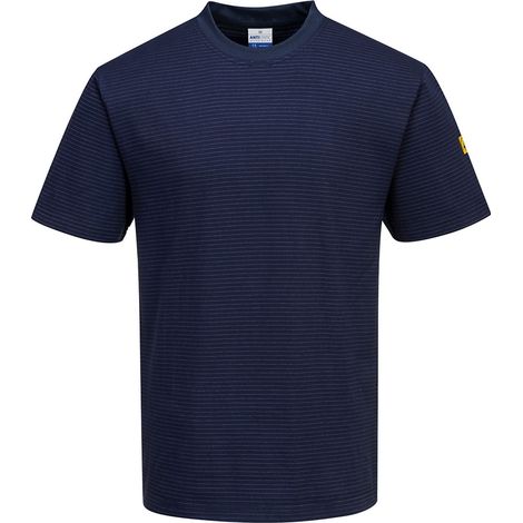 T-shirt Antistatique Esd Marine Xl Protection Esd & Confort Optimal - Portwest (1/3)