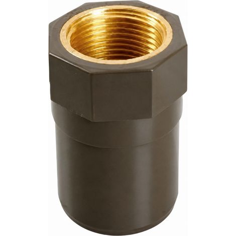 Manicotto filettato femmina in ottone/PVC HTA 1521 X 20/25