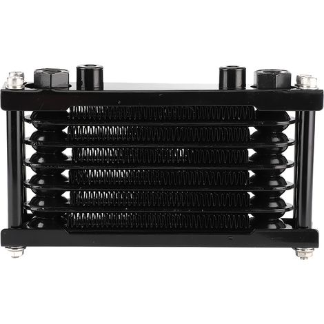 Radiateur de refroidissement d'huile moteur universel, adapté aux motos tout-terrain, quads et VTT Monkey Car de 100 à 250 cm3, noir. (1/5)