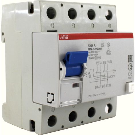 Differenziale puro classe B 0,03A 4 moduli 125A Abb