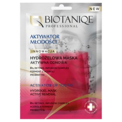 Biotaniqe Hydrogel-Tuchmaske mit Retinol-Jugendaktivator