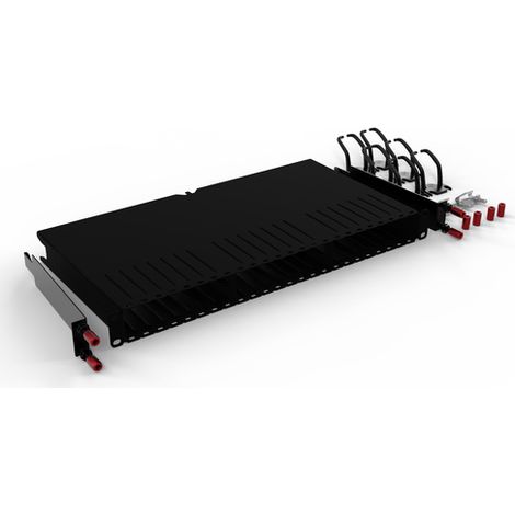 Componenti per rack di patchbox, pannello di gestione dei cavi (1/4)
