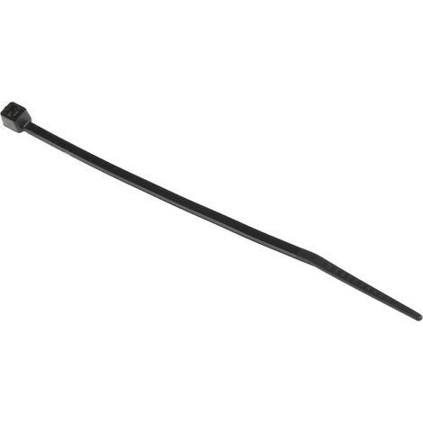 Serre-câble RS PRO Noir en Nylon 66, 100mm x 2,5 mm ( Prix pour Sachet de 100 ) (1/3)