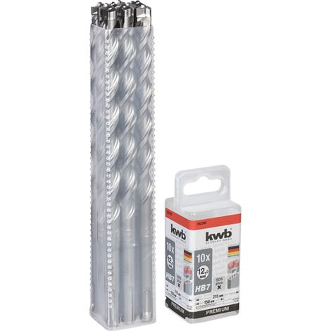 KWB HB7 SDS Plus X Hammerbohrer, 215/150 mm, Ø 12 mm, 10 Stück (1/2)
