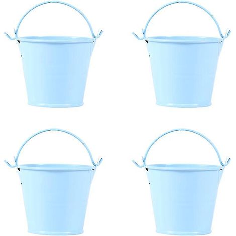 4 Stück Metalleimer