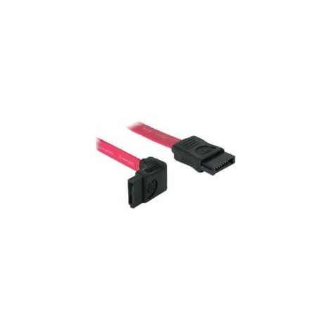 Delock sata cable - 0.5m cable de sata 0,5 m rojo (1/5)