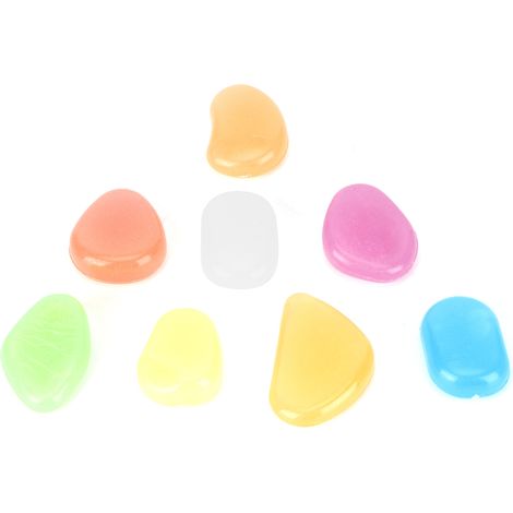 200 Pierres Fluorescentes Lumineuses Multicolores pour Décor de Jardin, Aquarium et Aquascaping