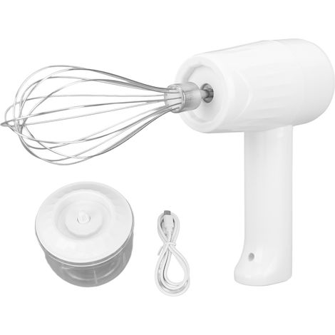 Batteur Électrique 3 Vitesses avec Fouet et Hachoir - Mélangeur à Main pour Cuisine (1/5)
