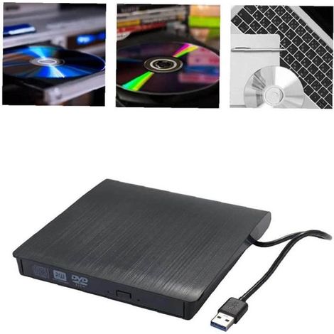 Lecteur/graveur de CD externe USB 3.0/Type-C pour ordinateur portable et PC (1/4)