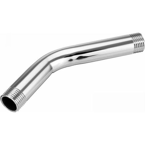 15cm Stainless Steel Shower Head Extension Elbow Shower Arm Extra Hose G1/2 (1/5)