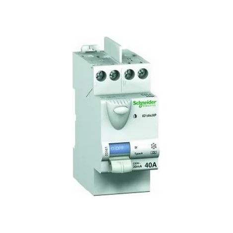 Schneider 23160 - Interruptor diferencial DuoLine XP ID'clic 2P 40A 30mA tipo AC pintable