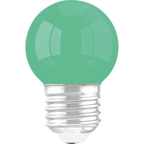 Ampoule LED décorative sphérique E27 1 W verte 59 lm ULKE Struhm (1/2)