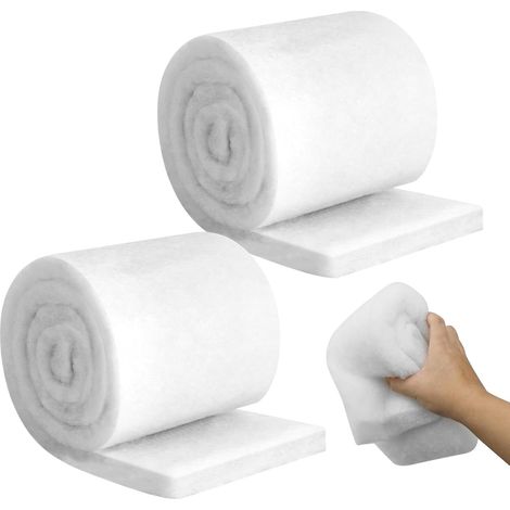 Paquete de 2 almohadillas filtrantes para acuario - Esponja filtrante de alta densidad - Estera filtrante para acuarios y estanques - 100 cm x 12 cm x 3 cm (1/5)