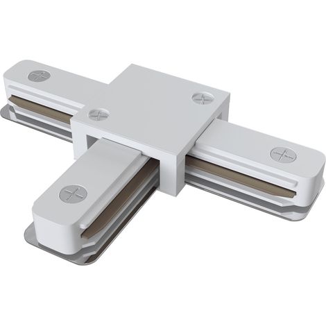 Connettore a T per Sistema Illuminazione a Binario Monofase Bianco (1/2)