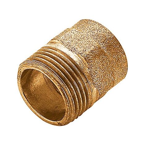 Raccordo manicotto dritto bronzo 1/2" x 18 a saldare maschio FRABO