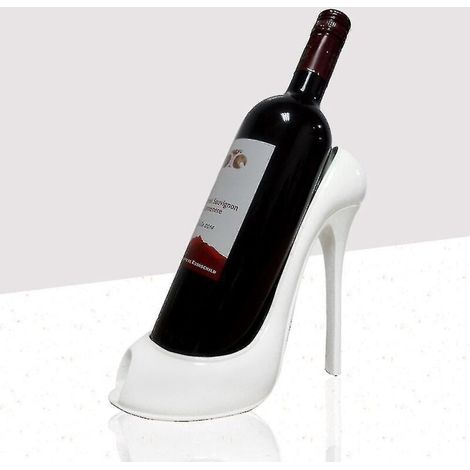 Porte-bouteille de vin en forme d'escarpin, élégant casier à vin, accessoires pour paniers cadeaux, HomeWhite (1/4)