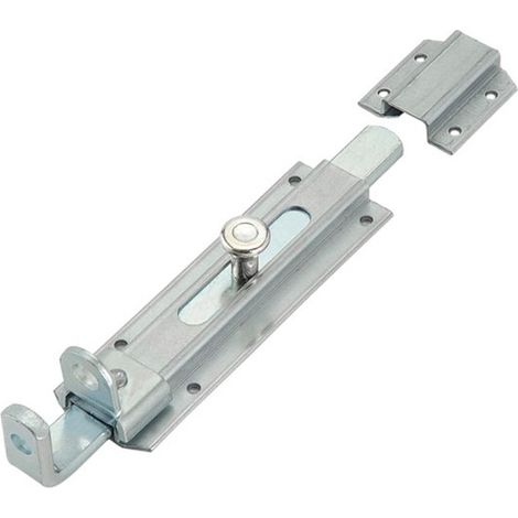 Metalideal  Verrou ou loquet vertical plat à coulisse - Longueur 180 mm