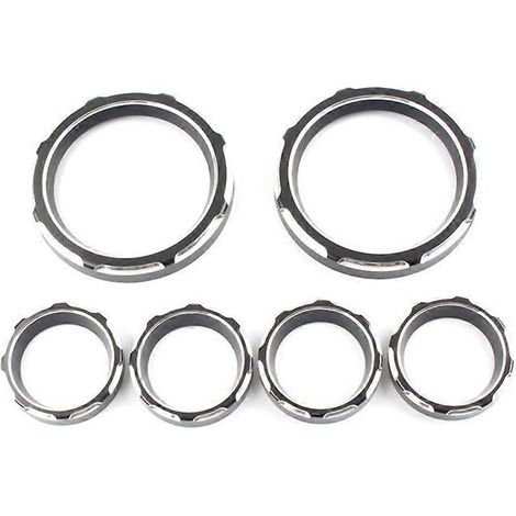 Compteur de vitesse de 4 pouces, kit de lunette éclatée de 2 pouces et cache-instruments compatibles avec les modèles Touring, Electra Glide et Street Glide. (1/5)