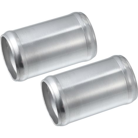 Adaptateur Tuyau Universel Pour Voiture 2 Pcs Argenté Aluminium 76mm Longueur, 45mm Diamètre Extérieur, Pour Voiture, Pour Prise D'Air, Remplacement Direct, Installation Facile (1/5)