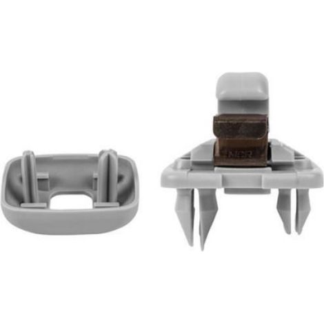 Support De Pare-Soleil - Crochet De Fixation Automatique - Pour Voitures Audi A1 A3 A4 A5 Q3 Q5 A7 B6 B7 - Référence 8E0857562 - Gris (1/4)