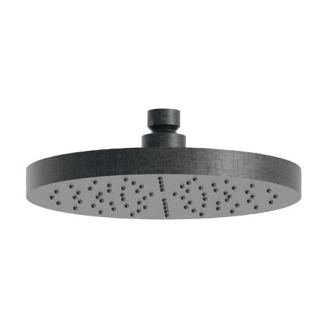 POMME DE DOUCHE LAITON RONDE D. 19 CM CHROME NOIR BROSSE - CRISTINA ONDYNA PD01475