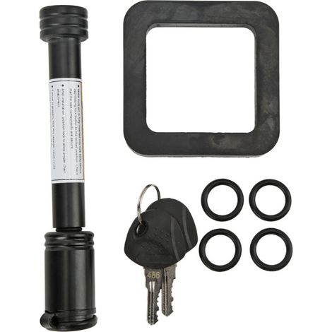 High Security 5/8 Inch Locking Trailer Hitch Pin with Rings for Reese, Curt, Heavy Duty, Maxxhaul Ball Carriers for Boats, Cars (1/5)