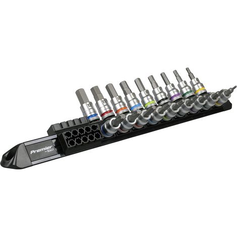 Sealey AK6252 Premier Platinum Series Hex & TRX-Star Socket Bit Set 3/8""Sq Drive 18pc (1/5)