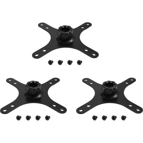 Trägerplatte für 3 tragbare Monitorständeradapter, 17-mm-Kugelgelenk auf 100 x 100 mm/75 x 75 mm, Wandhalterungsarm.