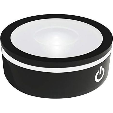 Présentoir Rond antidérapant à Base de lumière LED pour Art de Boule de Verre en Cristal 3D avec Interrupteur Tactile Sensible, Affichage de Couleurs (1/5)