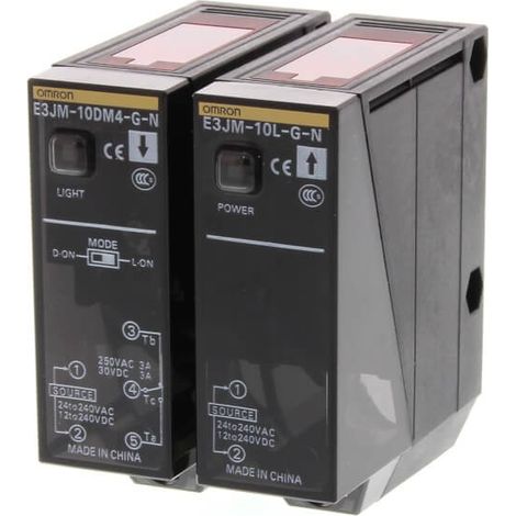 Sensore fotoelettrico 10 m CA/CC Temporizzabile Omron E3JM-10M4T-G-NN