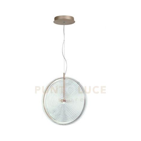 SOSPENSIONE JOKEY GRANDE TRASPARENTE 1 LUCE LED 3000K 1087LM 17W D.45CM