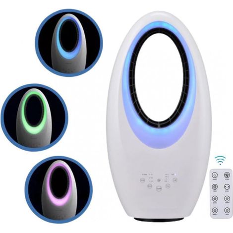 Ventilateur sans pales chromothérapie Colour, ventilateur Air avec couleur chromothérapie, climatiseur à pales (1/4)