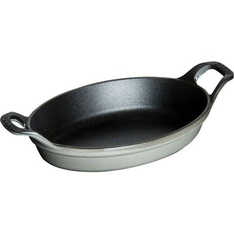 Staub Fuente de cocción gris grafito 250 ml de hierro fundido esmaltado