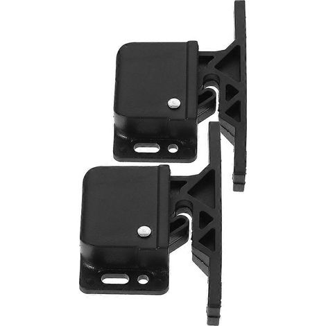 Loquets de tiroirs et de portes de placard pour caravane ou camping-car, verrou de sécurité en ABS noir, 5 x 3,5 x 1,5 cm, lot de 2