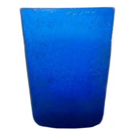 Zani Serafino Bicchiere Acqua Tumbler Blu 30cl, Pasta di Vetro Fatto a Mano