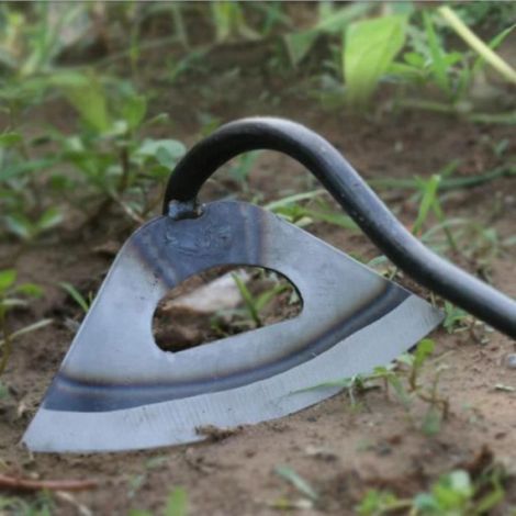 Binette - Râteau Désherbage Main - Acier Trempé - Houe Creuse pour Jardin Potager et Ferme - 1 Pièce (1/4)