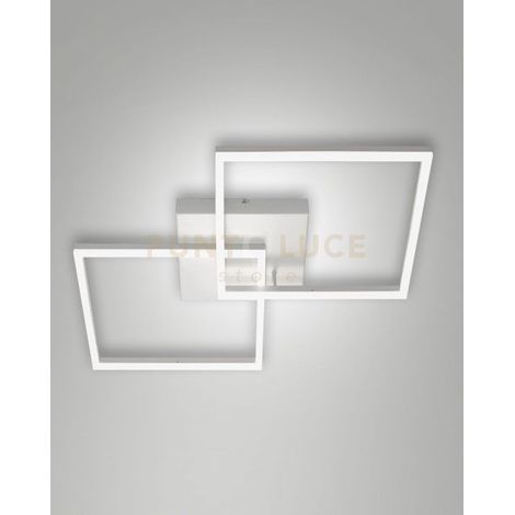 BARD  PLAFONIERA BIANCA NW L.65X65CM A LED 4000K - 52W - 5400 lm DIMMERABILE C/ACC.