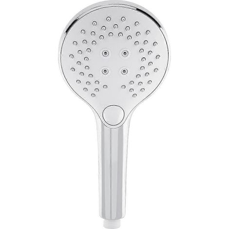 Pommeau de douche à main 3 fonctions, pommeau de douche haute pression avec jet puissant, chromé (1/5)
