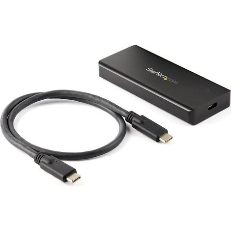 StarTech PCIe M.2 NVMe SSD Enclosure USB-C 10 Gbps - Carcasa externa de aluminio resistente M.2 PCIe M-Key con clasificación IP6 (1/4)