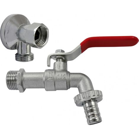 Sprinkler a parete e valvola, maschio/femmina 15 x 21 mm 15 x 21 mm QUICK PLOMBERIE