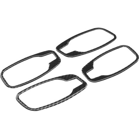 4-teiliges Set Türgriffabdeckungen innen, weiche Kohlefaser, passend für 5er BMW E60/E61 (2006-2010)