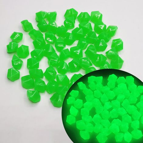 Pierres Lumineuses - Forme Losange - 1,4 x 1,1 cm - Pour Jardin, Allée, Aquarium, Piscine, Intérieur - Lot de 100 (1/3)