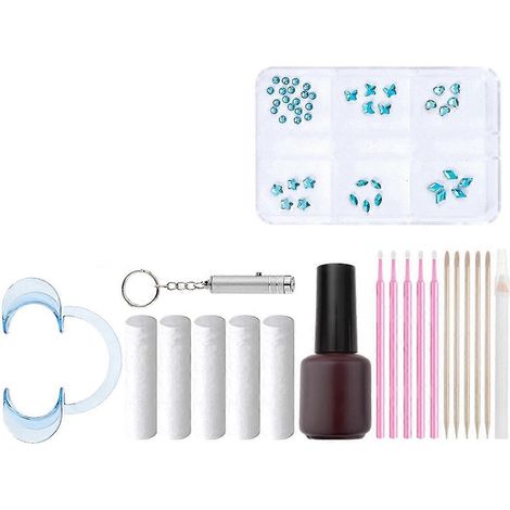 Kit de décoration dentaire pour perceuse dentaire, accessoires de bricolage, perceuse dentaire spéciale, perceuse à dents Lake Blue (1/5)