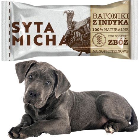 Barres à la dinde pour chiens, 100 % naturelles, sans céréales (1/2)