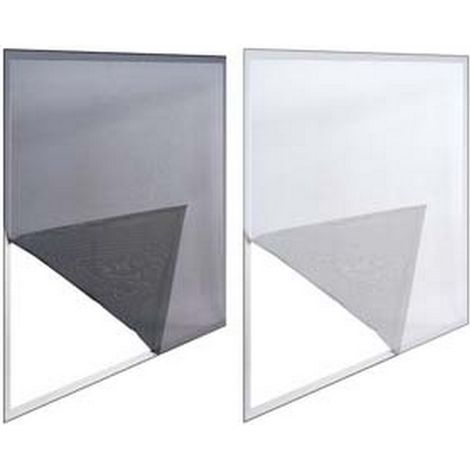 5PZ zanzariera finestre poliestere nastro 2 teli cm150x180 bianca