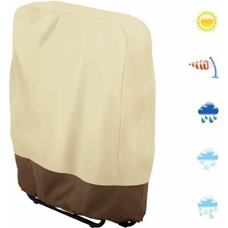 Housse pour chaises pliantes pour extérieur, tissu imperméable Oxford 190T, 93 x 82 cm (1/5)