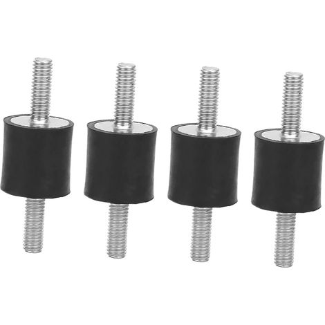 Satz mit 4 M6-Antivibrationsisolatoren, männliche Antivibrations-Gummilager, Zündspulen für Auto- und Bootskompressoren, Dieselmotoren, Benzinmotoren (1/5)