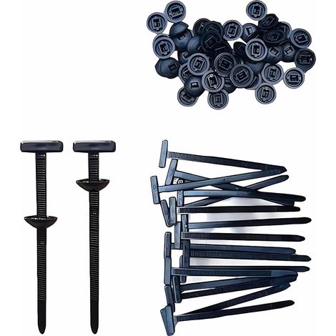 Lot de 100 colliers de serrage en nylon robustes, autobloquants et résistants aux UV, pour voiture, maison et câbles (1/5)