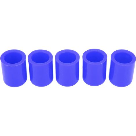 Lot de 5 embouts de tuyau d'admission d'air automobile en silicone résistant aux intempéries pour tube de 19 mm, bleu (1/5)